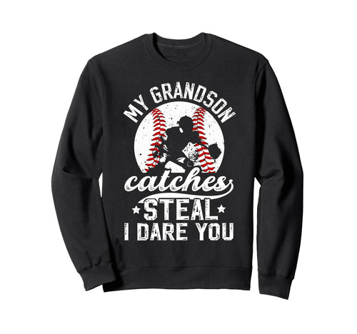 Funny Baseball Catcher Grandpa Sweatshirt - Streetwear Style Unisex - T-Shirt, Sweatshirt, Hoodie