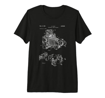 Camera Diagram Patent 1966 T-Shirt - Minimalist Print Men Women - T-Shirt, Sweatshirt, Hoodie