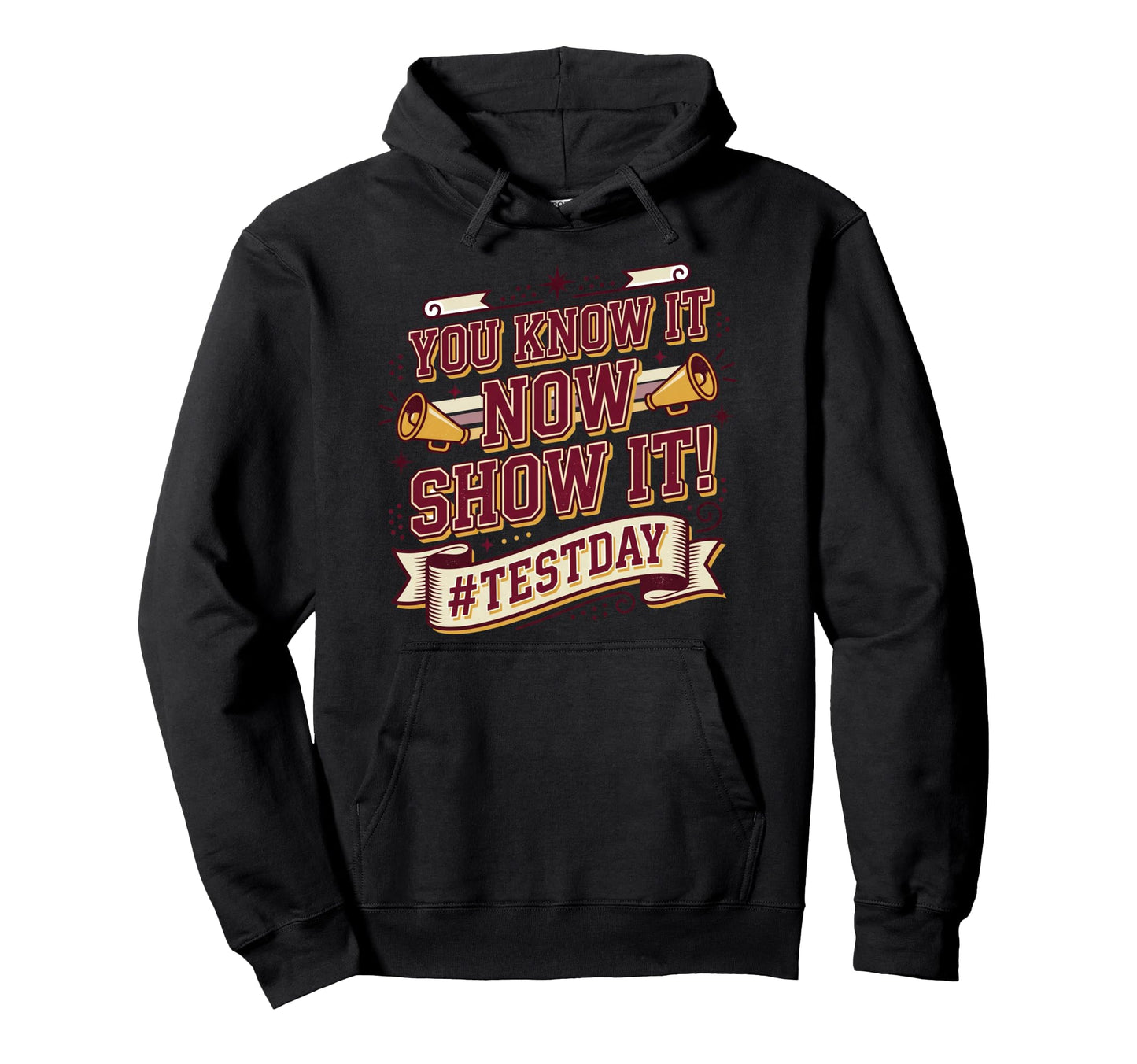 Rock Test Test Day State Testing Hoodie - Fun Novelty Design for Adults - T-Shirt, Sweatshirt, Hoodie