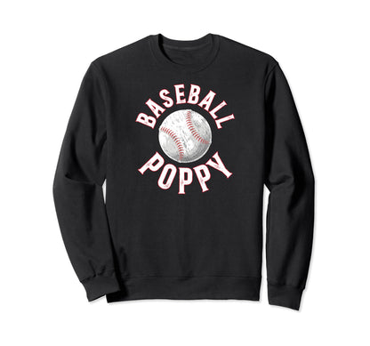 Baseball Poppy Proud Poppy Baseball Sweatshirt - Graphic Print Men Women - T-Shirt, Sweatshirt, Hoodie