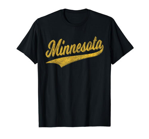 State Minnesota Varsity Script Sports T-Shirt - Unique Graphic Men Women - T-Shirt, Sweatshirt, Hoodie