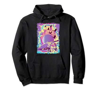Japanese Landscapes Art Vaporwave Hoodie - Minimalist Print Men Women - T-Shirt, Sweatshirt, Hoodie