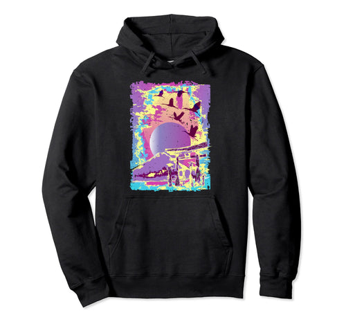 Japanese Landscapes Art Vaporwave Hoodie - Minimalist Print Men Women - T-Shirt, Sweatshirt, Hoodie