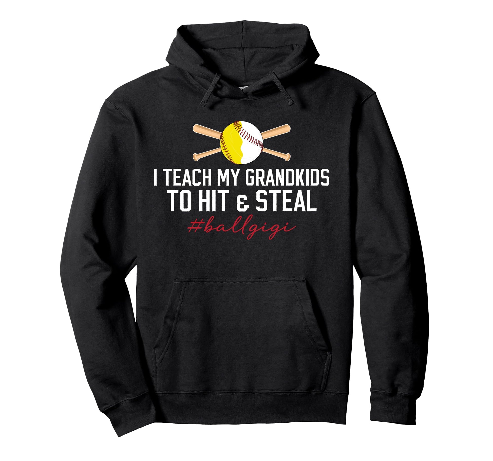 Ball Gigi Funny Baseball Softball Gigi Hoodie - Minimalist Print Men Women - T-Shirt, Sweatshirt, Hoodie