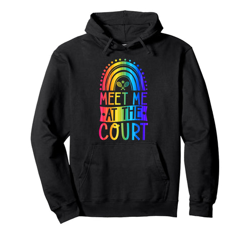 Meet Me Court Tennis Court Bohemian Hoodie - Streetwear Style Men Women - T-Shirt, Sweatshirt, Hoodie