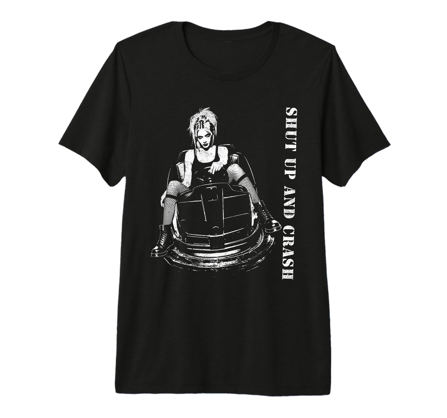 Punk Shut Up 90S Urban Grunge T-Shirt - Fun Novelty Design for Adults - T-Shirt, Sweatshirt, Hoodie
