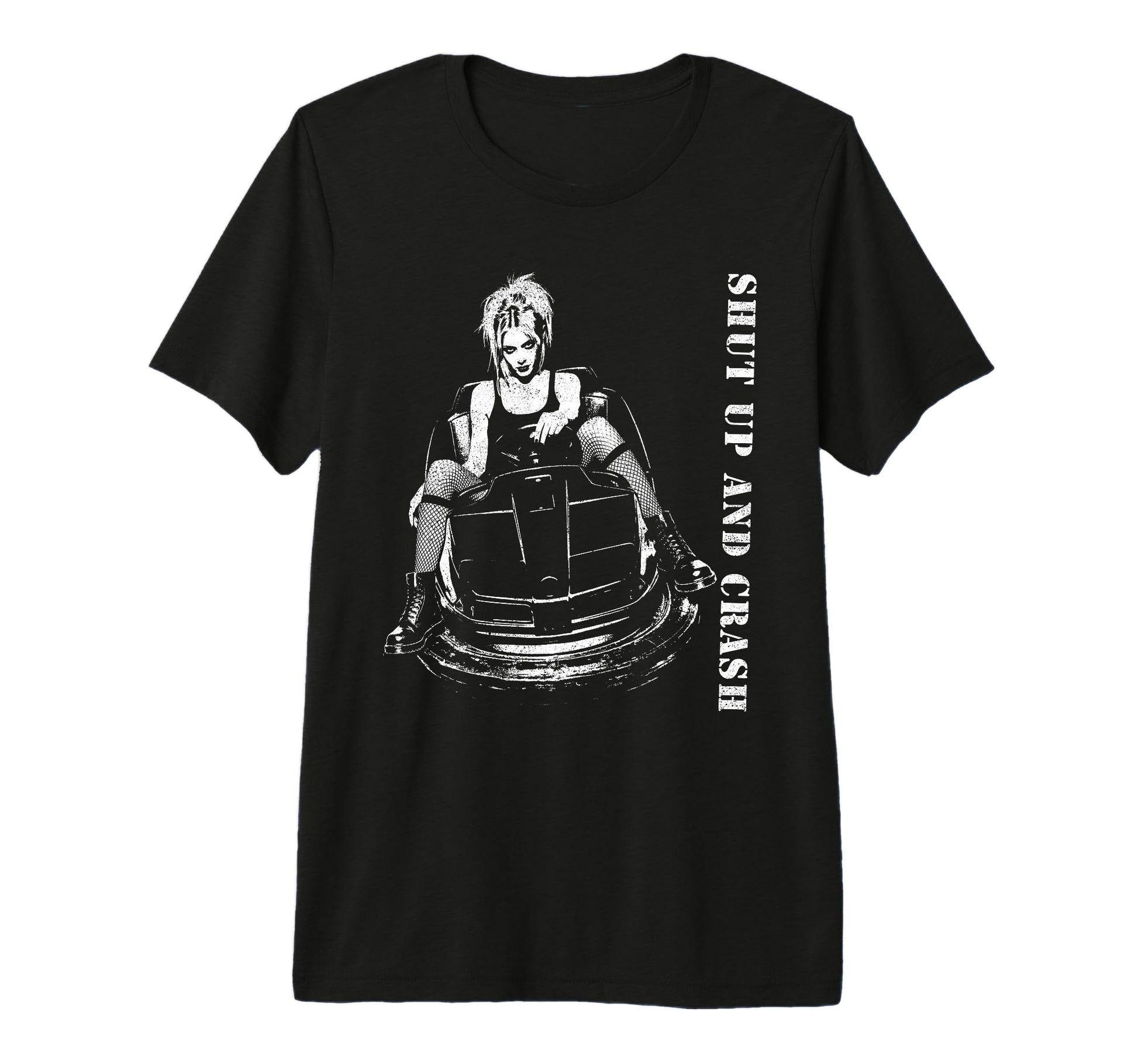 Punk Shut Up 90S Urban Grunge T-Shirt - Fun Novelty Design for Adults - T-Shirt, Sweatshirt, Hoodie