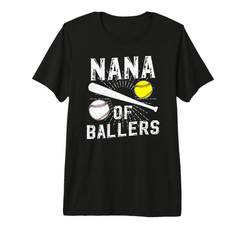 Nana Ballers Baseball Softball Nana T-Shirt - Aesthetic Graphic Unisex - T-Shirt, Sweatshirt, Hoodie