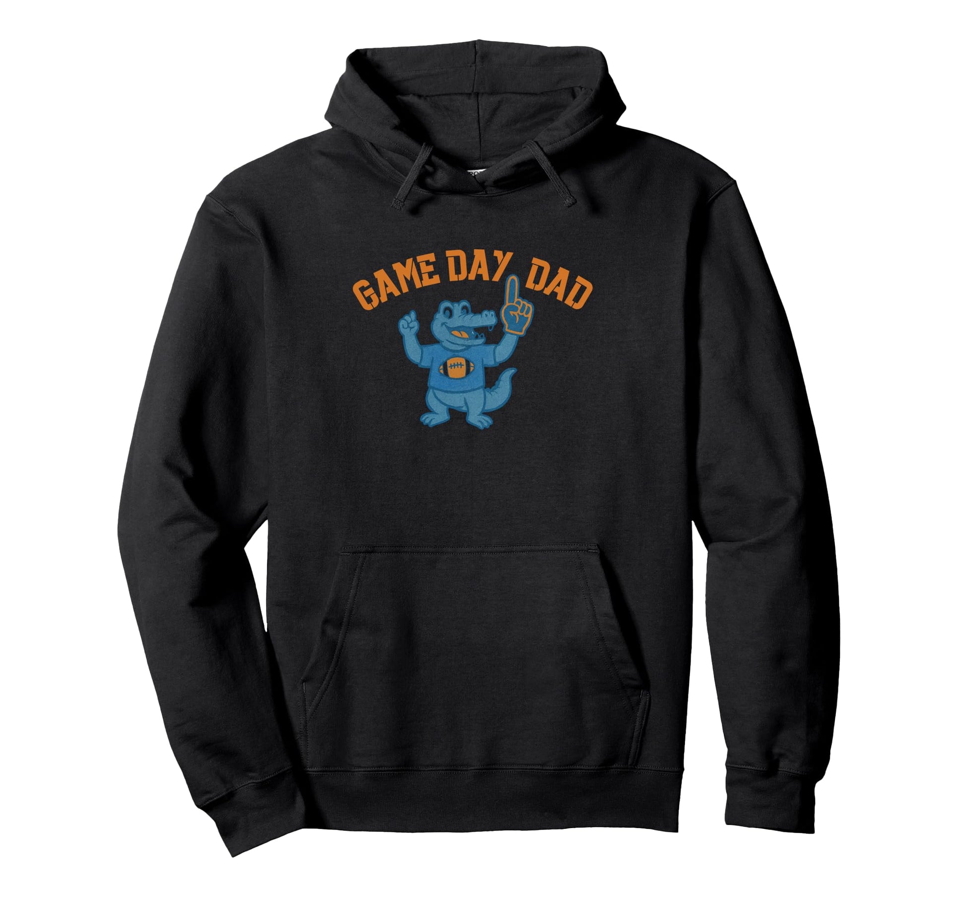 Game Day Dad Football Alligator Foam Hoodie - Trendy Graphic for Adults - T-Shirt, Sweatshirt, Hoodie