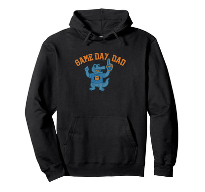 Game Day Dad Football Alligator Foam Hoodie - Trendy Graphic for Adults - T-Shirt, Sweatshirt, Hoodie