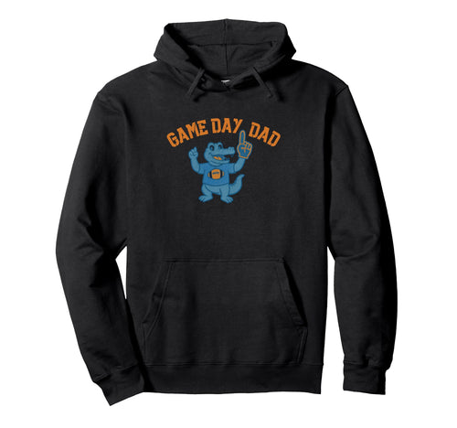 Game Day Dad Football Alligator Foam Hoodie - Trendy Graphic for Adults - T-Shirt, Sweatshirt, Hoodie