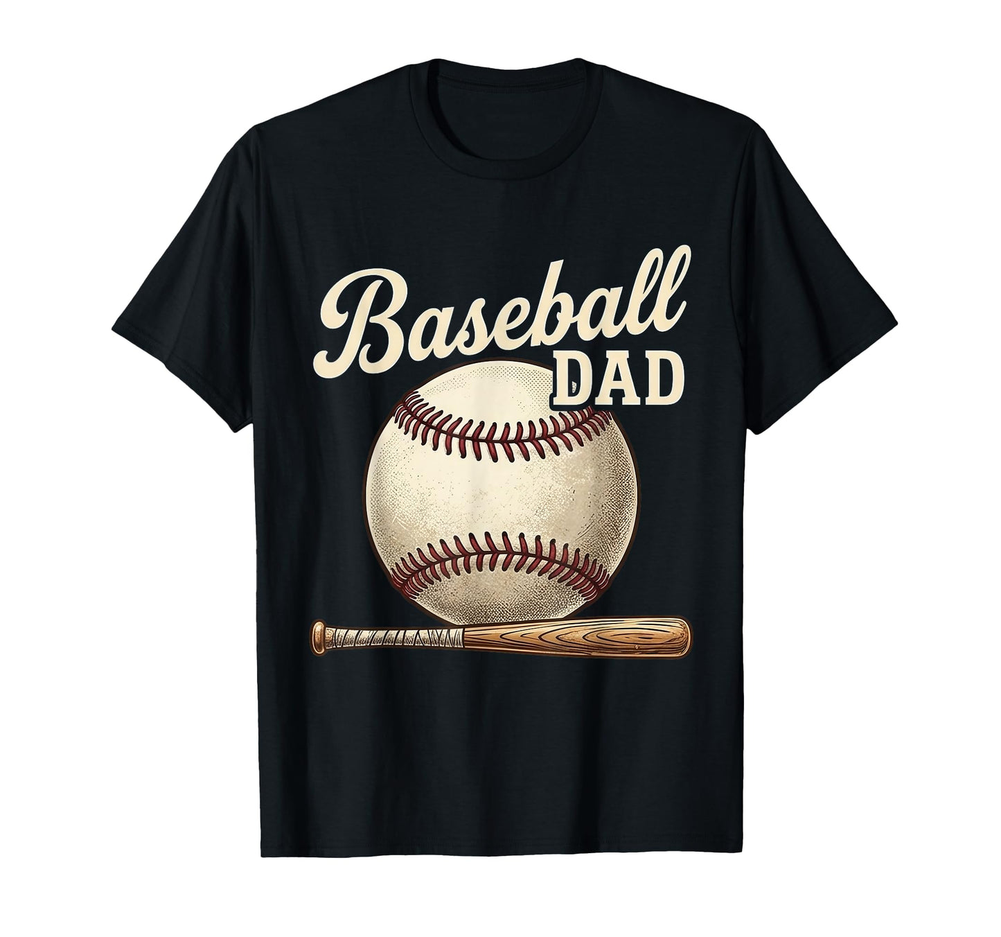 Baseball Dad Happy Fathers Day Dad T-Shirt - Aesthetic Graphic Men Women - T-Shirt, Sweatshirt, Hoodie