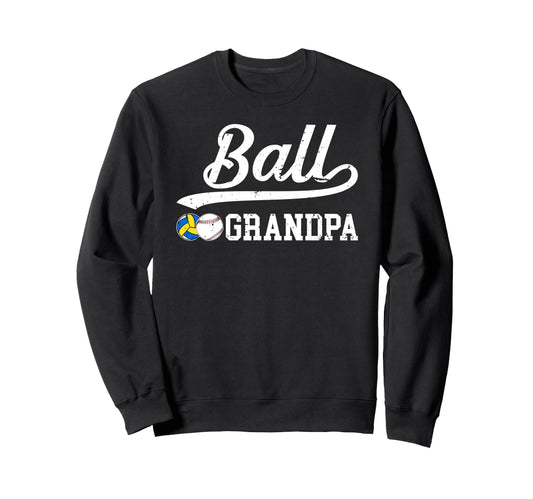 Ball Grandpa Proud Baseball Sweatshirt - Custom Art Print Unisex - T-Shirt, Sweatshirt, Hoodie