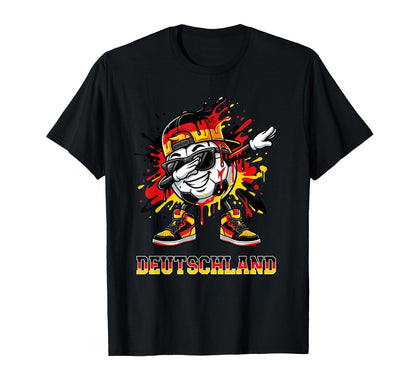 Deutschland Dabbing Soccer Ball Graffiti T-Shirt - Minimalist Print Unisex - T-Shirt, Sweatshirt, Hoodie