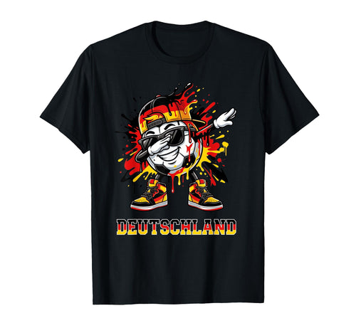 Deutschland Dabbing Soccer Ball Graffiti T-Shirt - Minimalist Print Unisex - T-Shirt, Sweatshirt, Hoodie