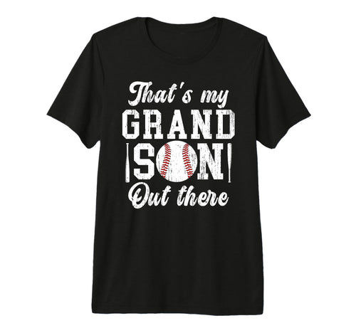 Mens Thats My Grandson Baseball Grandpa T-Shirt - Minimalist Print Unisex - T-Shirt, Sweatshirt, Hoodie