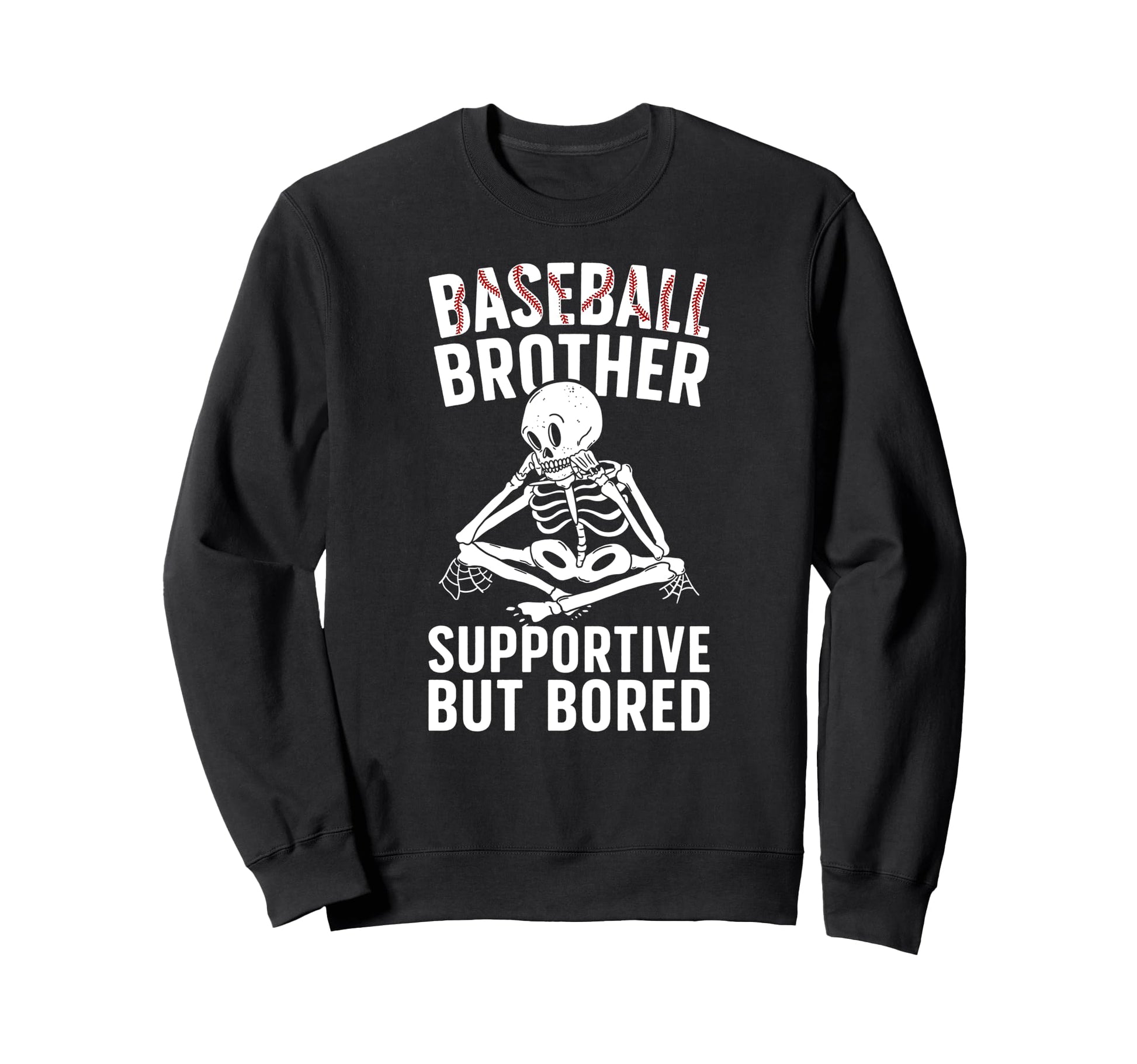 Baseball Brother Supportive Sweatshirt - Minimalist Print Men Women - T-Shirt, Sweatshirt, Hoodie