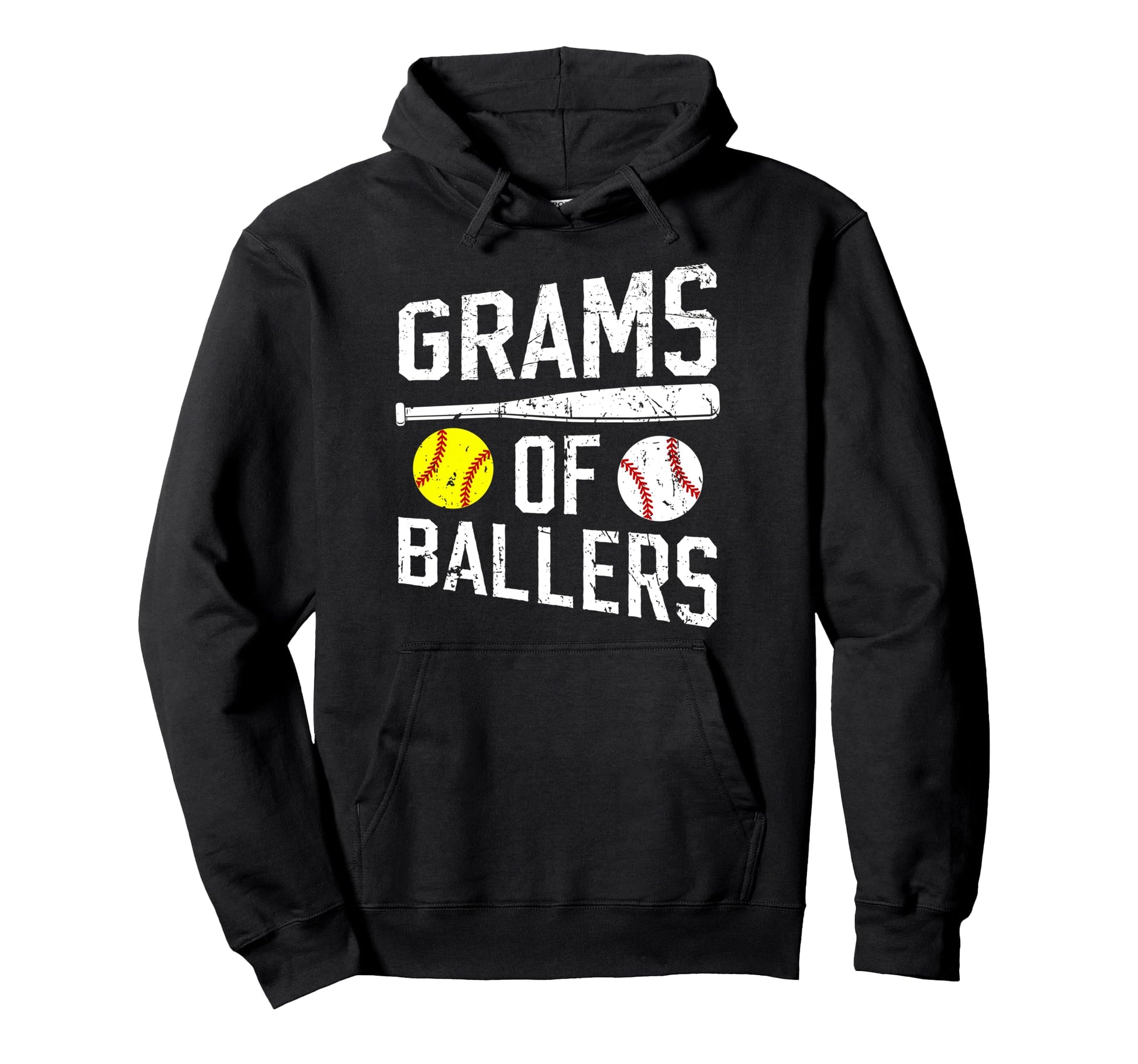 Grams Ballers Proud Baseball Softball Hoodie - Custom Art Print Unisex - T-Shirt, Sweatshirt, Hoodie
