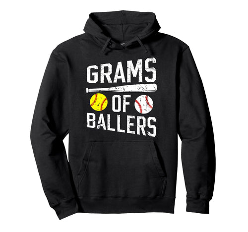 Grams Ballers Proud Baseball Softball Hoodie - Custom Art Print Unisex - T-Shirt, Sweatshirt, Hoodie