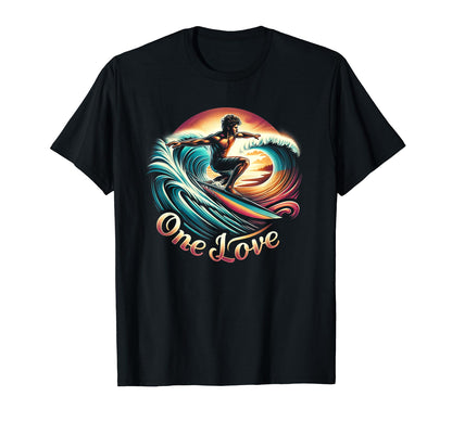 Surfer Vaporwave Aesthetic Beach T-Shirt - Novelty Apparel for Adults - T-Shirt, Sweatshirt, Hoodie