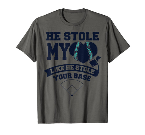 He Stole My Heart Stole Your Base T-Shirt - Unique Graphic for Adults - T-Shirt, Sweatshirt, Hoodie