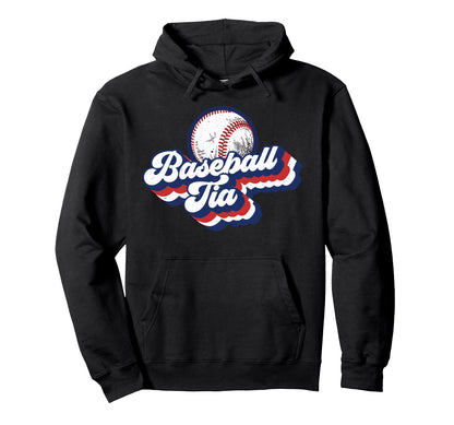 Baseball Tia Grandma Mothers Day Gift Hoodie - Graphic Print Men Women - T-Shirt, Sweatshirt, Hoodie