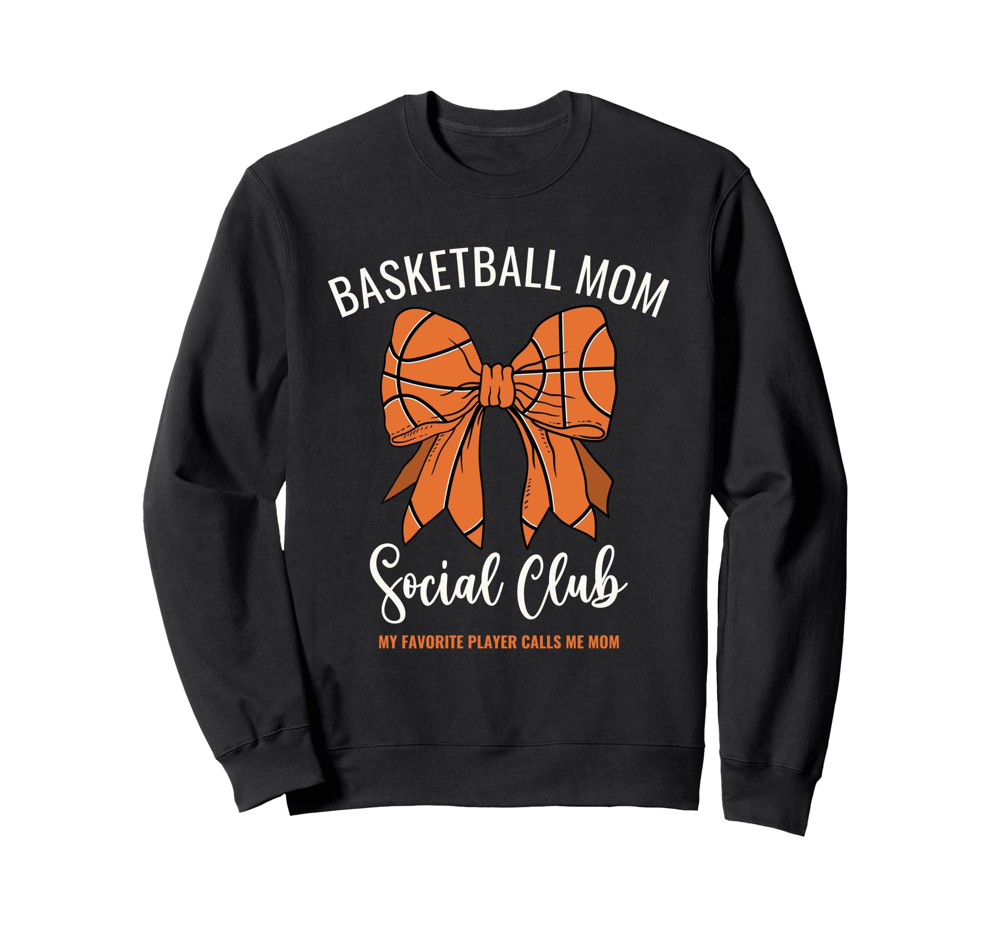 Basketball Mom Social Club Game Day Sweatshirt - Graphic Print for Adults - T-Shirt, Sweatshirt, Hoodie