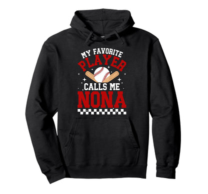 Proud Baseball Nona Baseball Player Hoodie - Fun Novelty Design Men Women - T-Shirt, Sweatshirt, Hoodie