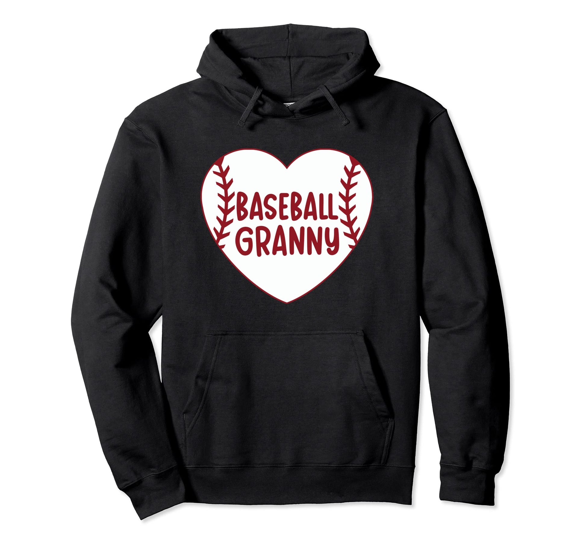 Baseball Granny Heart Baseball Grandma Hoodie - Novelty Apparel Men Women - T-Shirt, Sweatshirt, Hoodie