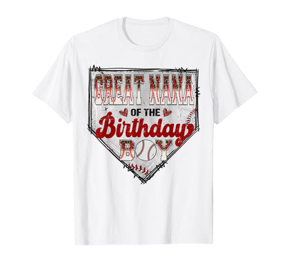 Great Nana Birthday Baseball Player T-Shirt - Unique Graphic Men Women - T-Shirt, Sweatshirt, Hoodie