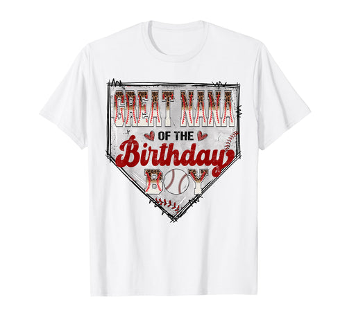 Great Nana Birthday Baseball Player T-Shirt - Unique Graphic Men Women - T-Shirt, Sweatshirt, Hoodie