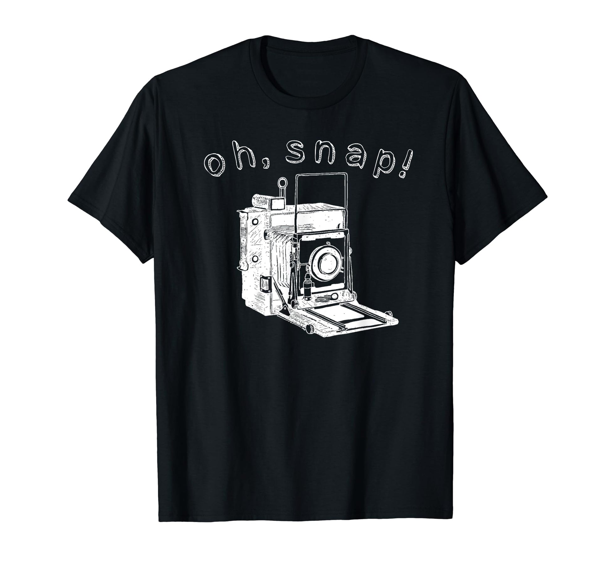 Oh Snap Old School Camera Photographer T-Shirt - Unique Graphic Men Women - T-Shirt, Sweatshirt, Hoodie