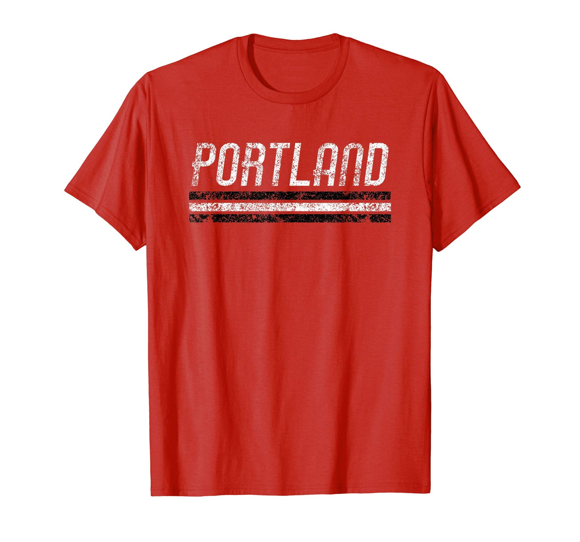 Portland Oregon Weathered Stripe T-Shirt - Novelty Apparel Men Women - T-Shirt, Sweatshirt, Hoodie