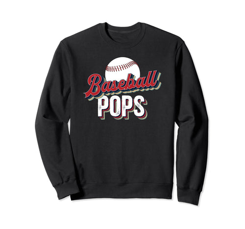 Proud Baseball Pops Grandpa Sweatshirt - Casual Everyday Wear for Adults - T-Shirt, Sweatshirt, Hoodie