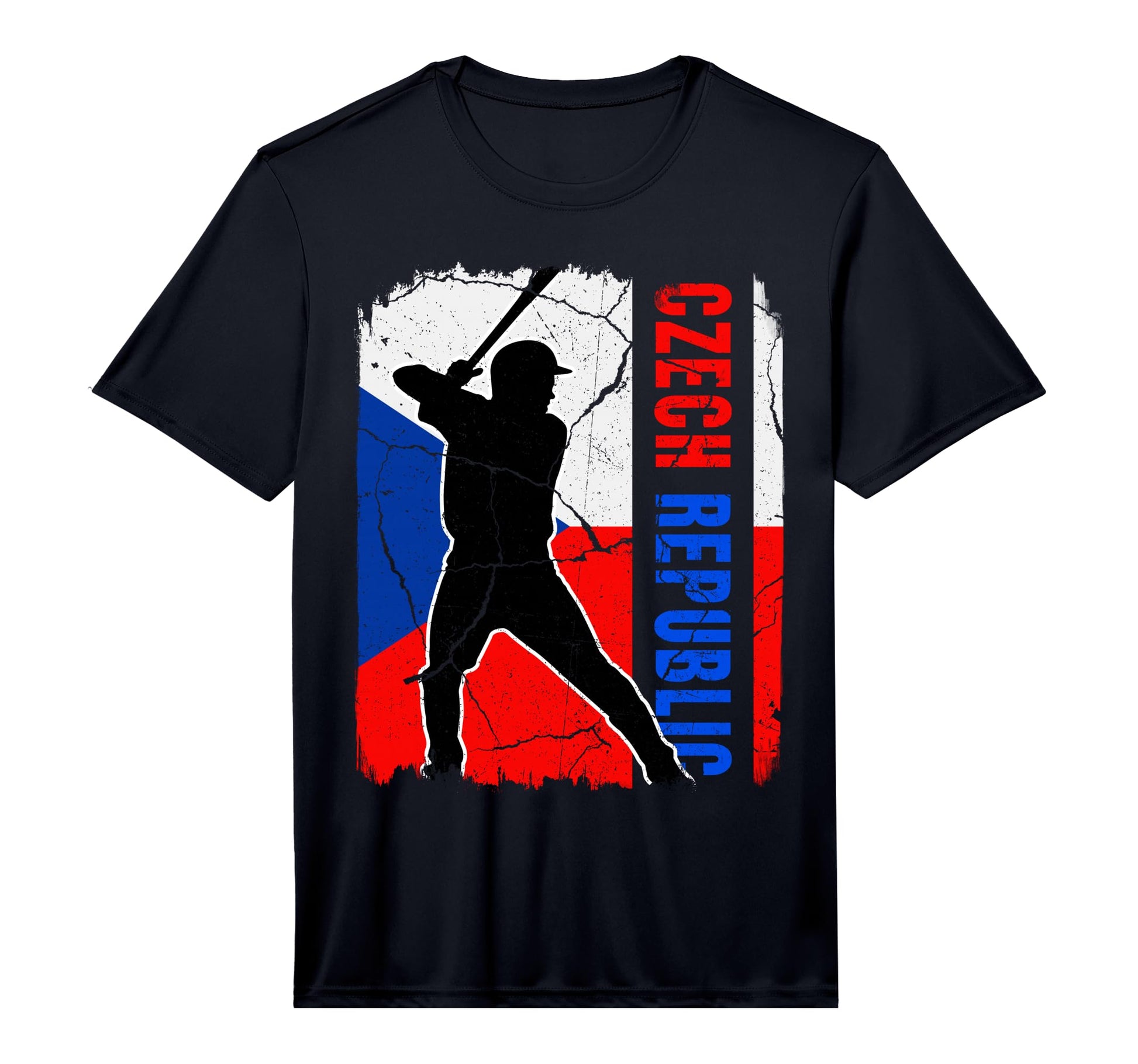 Czech Baseball Player Czech Republic T-Shirt - Custom Art Print Unisex - T-Shirt, Sweatshirt, Hoodie