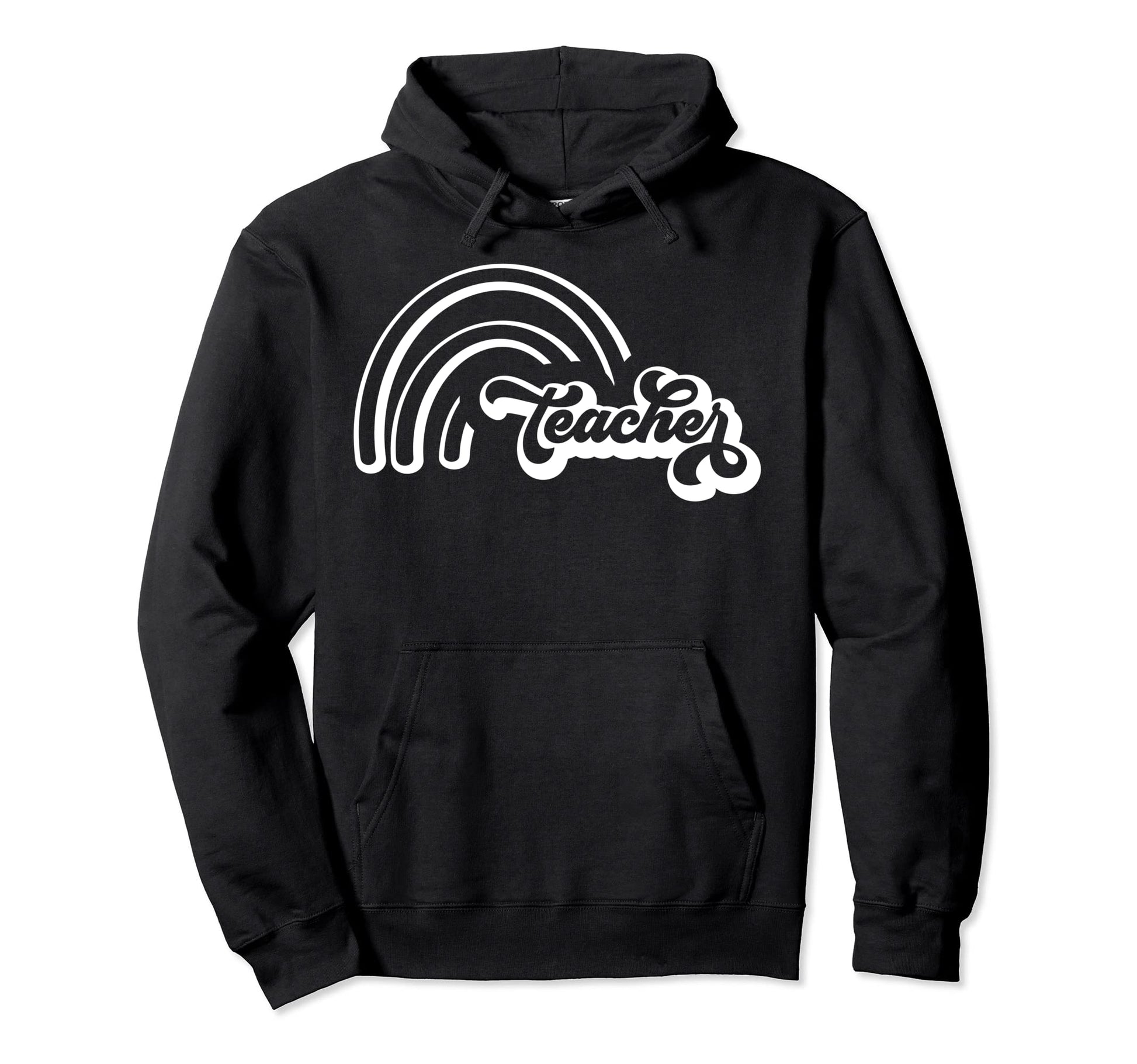 Teacher Rainbow Inspirational Teachers Hoodie - Fun Novelty Design Unisex - T-Shirt, Sweatshirt, Hoodie