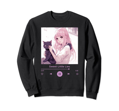 Anime Art Music Pastel Aesthetic Sweatshirt - Custom Art Print Men Women - T-Shirt, Sweatshirt, Hoodie