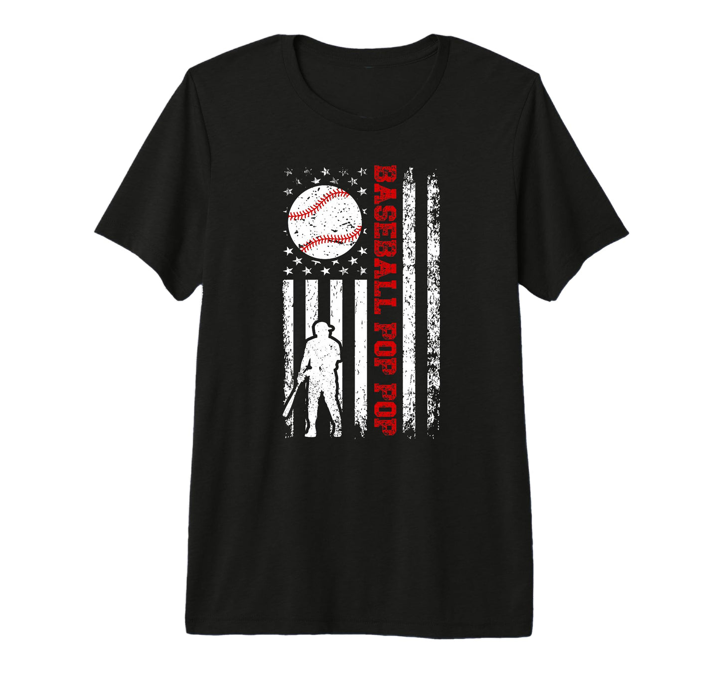 Mens Baseball Pop Pop Us Flag Pop Pop T-Shirt - Aesthetic Graphic Unisex - T-Shirt, Sweatshirt, Hoodie