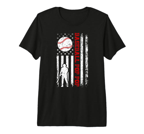 Mens Baseball Pop Pop Us Flag Pop Pop T-Shirt - Aesthetic Graphic Unisex - T-Shirt, Sweatshirt, Hoodie