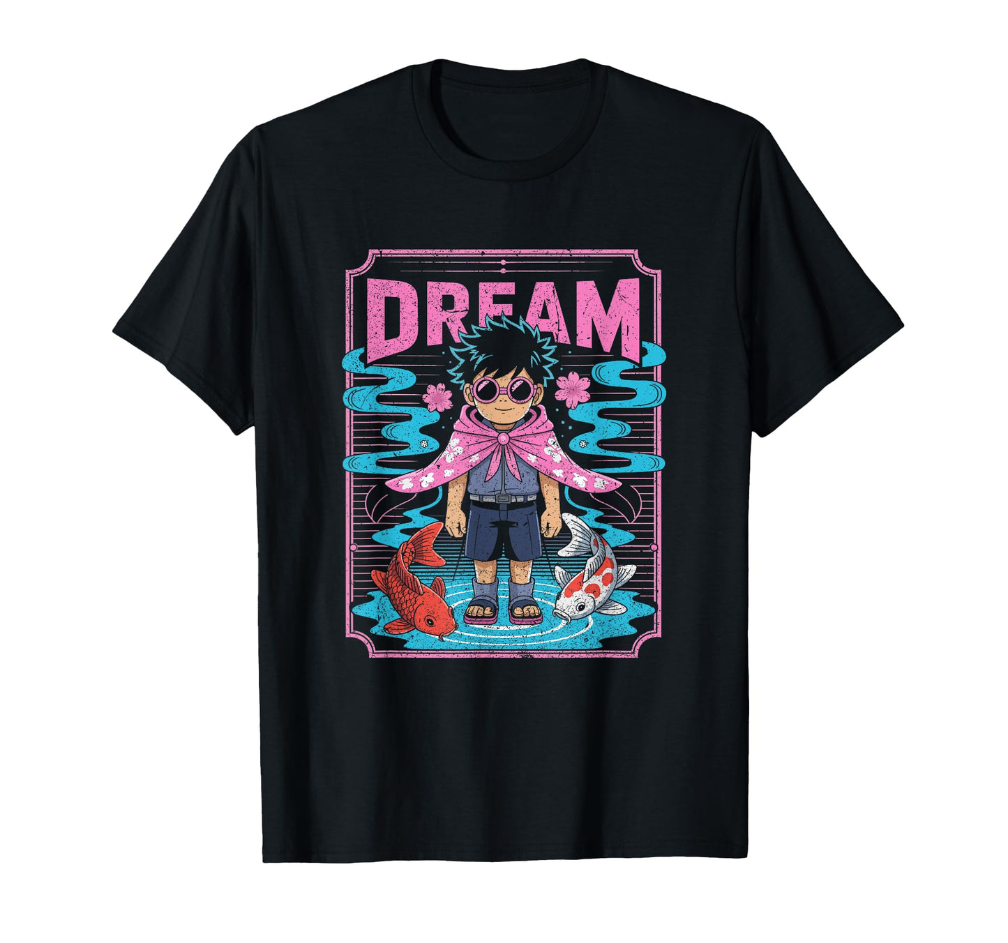 Dreamy Anime Koi Fish And Vaporwave T-Shirt - Novelty Apparel Men Women - T-Shirt, Sweatshirt, Hoodie