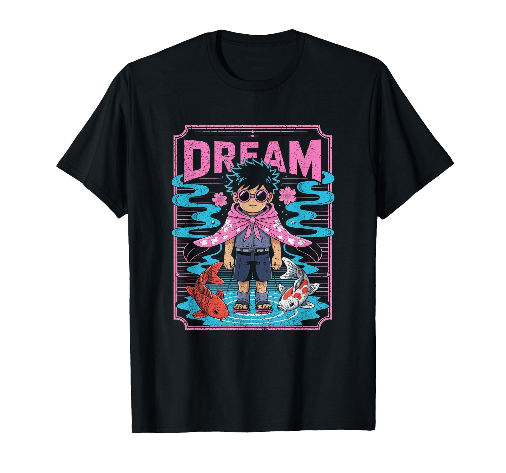 Dreamy Anime Koi Fish And Vaporwave T-Shirt - Novelty Apparel Men Women - T-Shirt, Sweatshirt, Hoodie