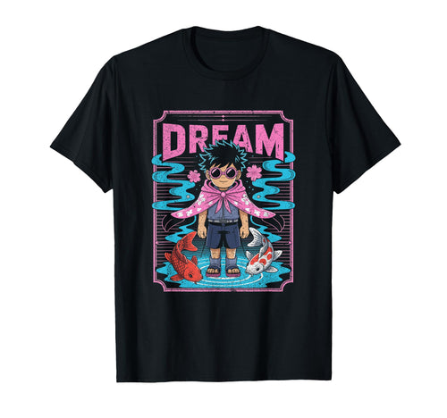 Dreamy Anime Koi Fish And Vaporwave T-Shirt - Novelty Apparel Men Women - T-Shirt, Sweatshirt, Hoodie