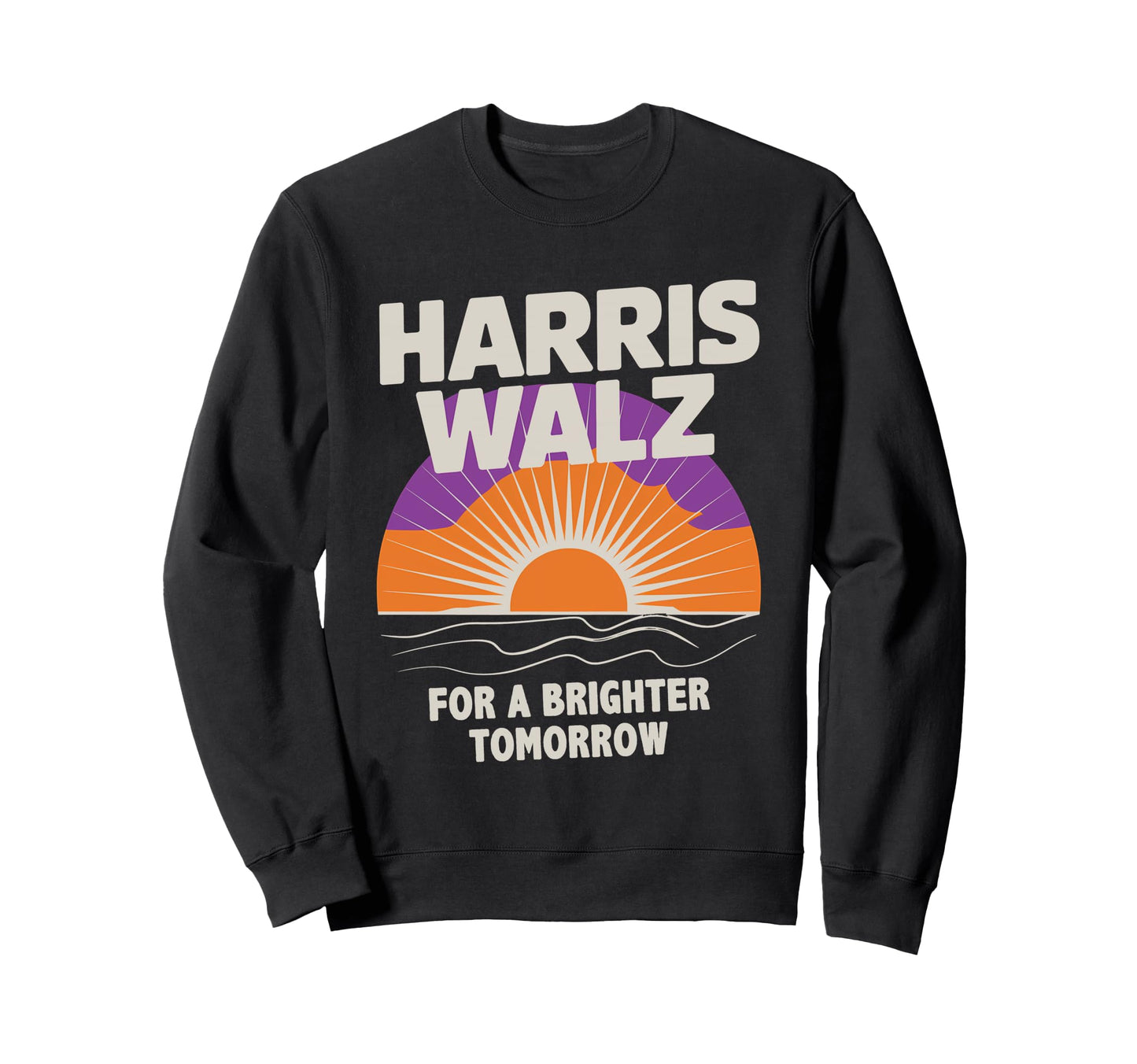 Harris Walz 2024 Boho Sunrise Sweatshirt - Aesthetic Graphic Men Women - T-Shirt, Sweatshirt, Hoodie