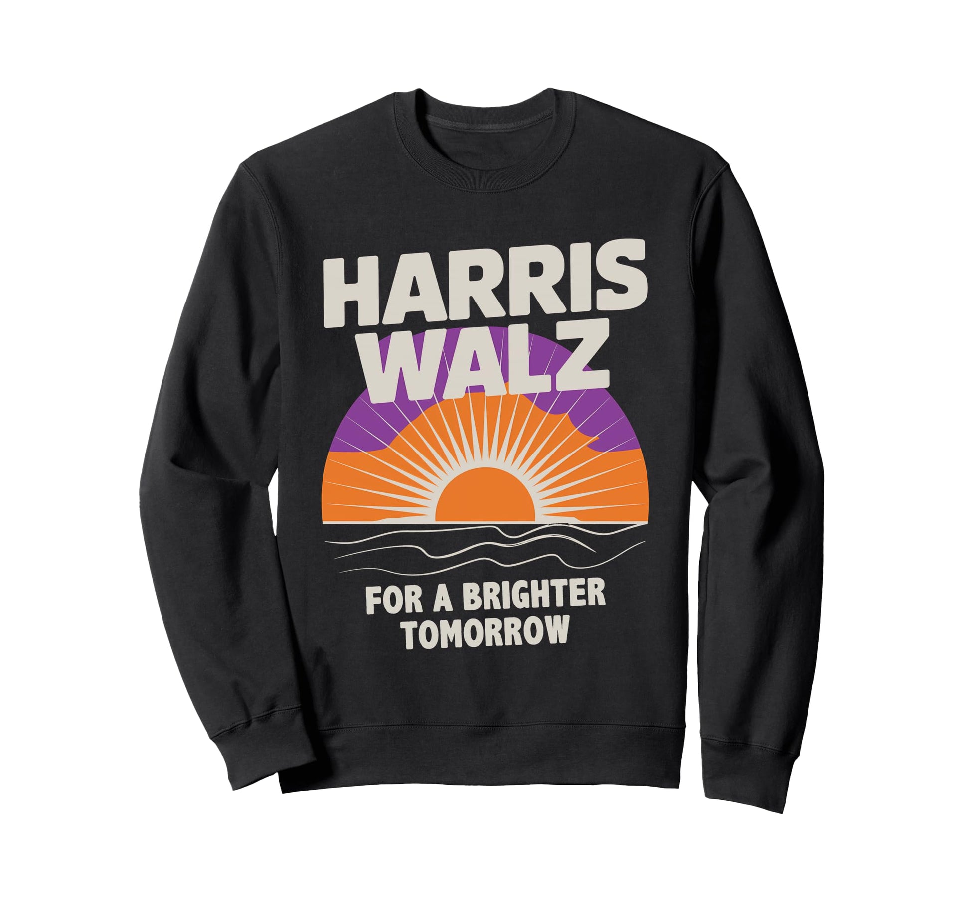 Harris Walz 2024 Boho Sunrise Sweatshirt - Aesthetic Graphic Men Women - T-Shirt, Sweatshirt, Hoodie