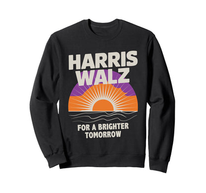 Harris Walz 2024 Boho Sunrise Sweatshirt - Aesthetic Graphic Men Women - T-Shirt, Sweatshirt, Hoodie