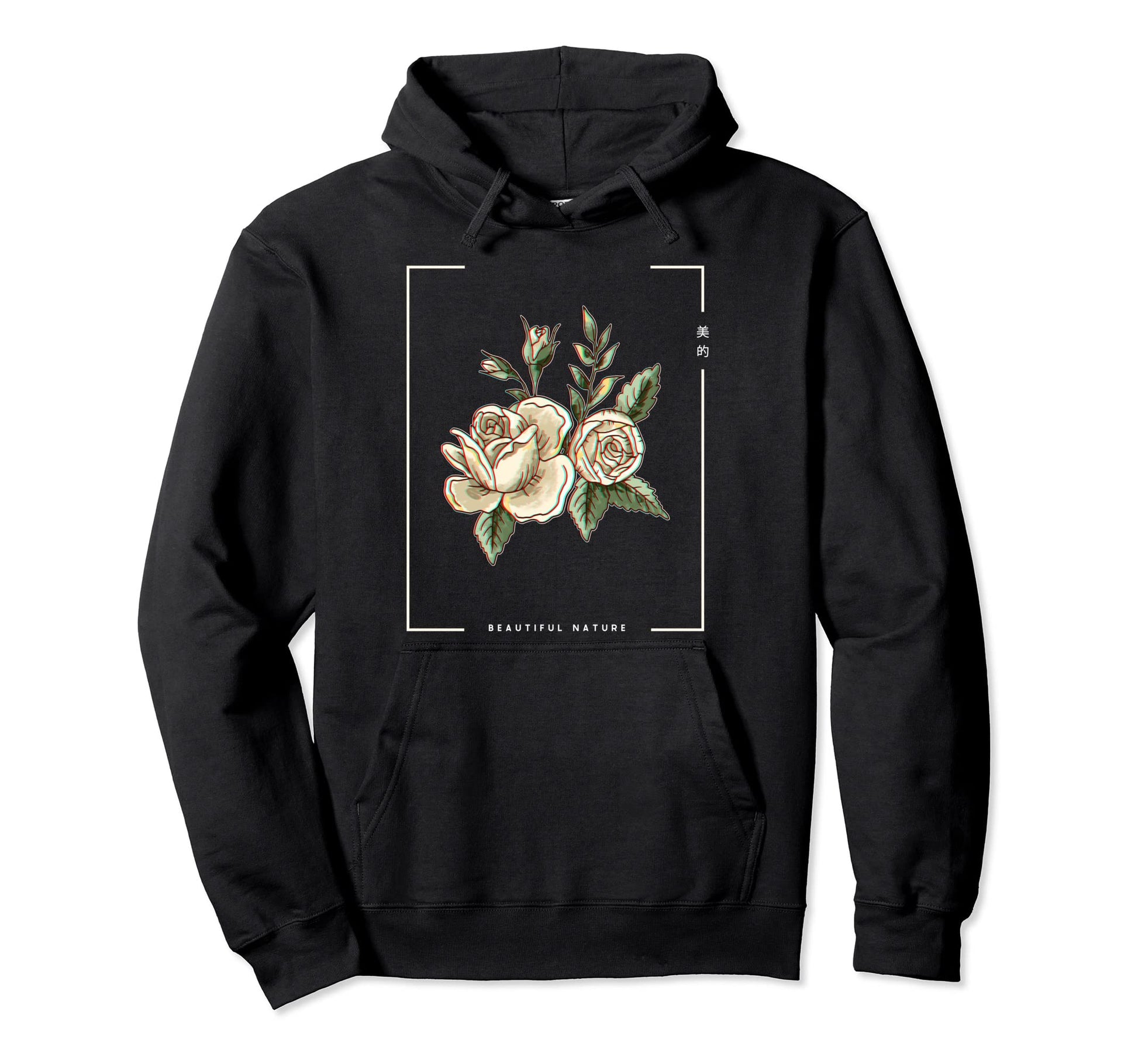 Japanese Aesthetic Vaporwave Nature Hoodie - Minimalist Print Unisex - T-Shirt, Sweatshirt, Hoodie