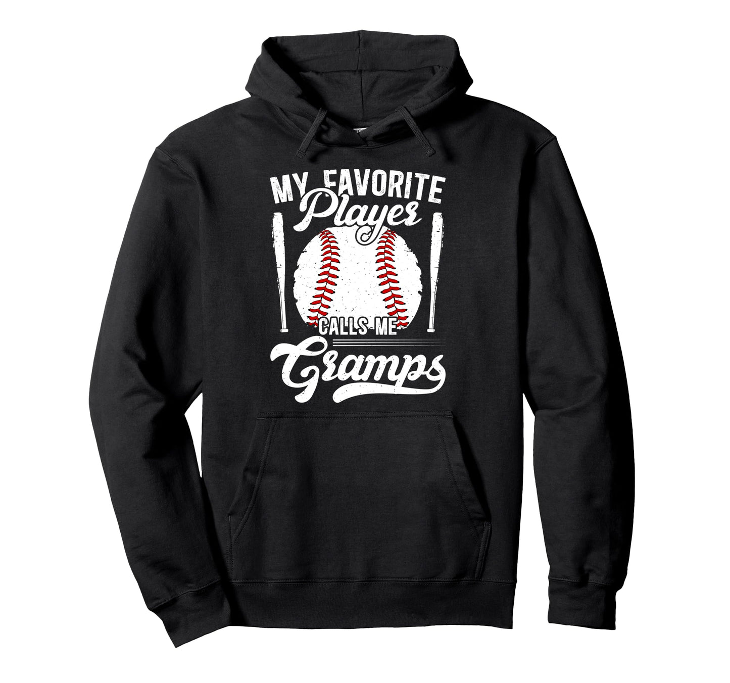 My Favorite Baseball Player Gramps Hoodie - Casual Everyday Wear Men Women - T-Shirt, Sweatshirt, Hoodie
