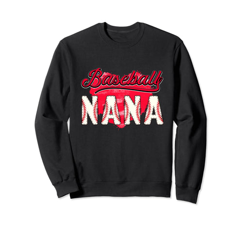 Baseball Nana Grandma Grandson Sweatshirt - Minimalist Print Men Women - T-Shirt, Sweatshirt, Hoodie