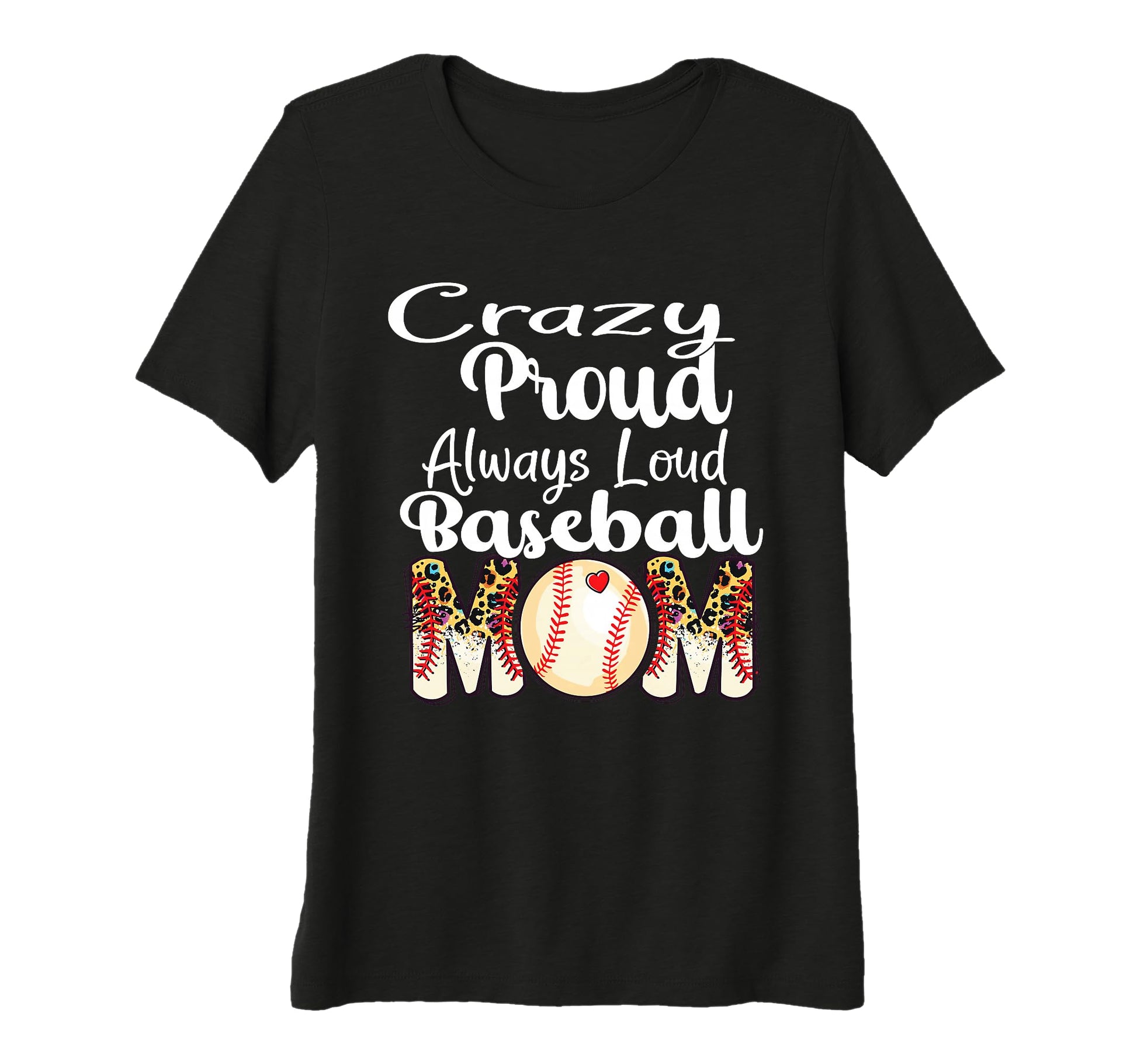 Loud And Proud Baseball Mom Messy T-Shirt - Aesthetic Graphic Men Women - T-Shirt, Sweatshirt, Hoodie