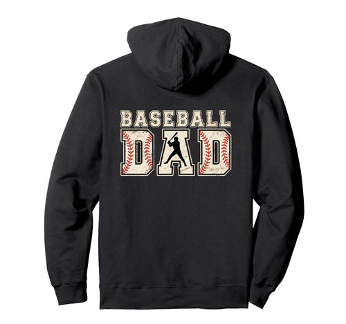 Baseball Dad Patriotic Fathers Day 4Th Hoodie - Graphic Print for Adults - T-Shirt, Sweatshirt, Hoodie